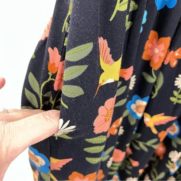 Princess Highway 16 Modcloth Midi Dress Visited By Hummingbirds - Picture 8 of 16